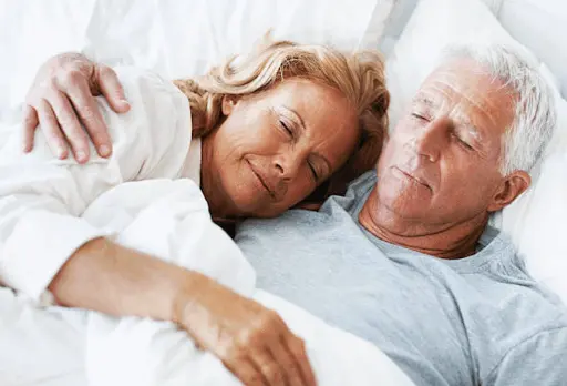 couple restful sleep